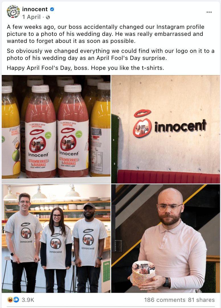 innocent smoothie social media